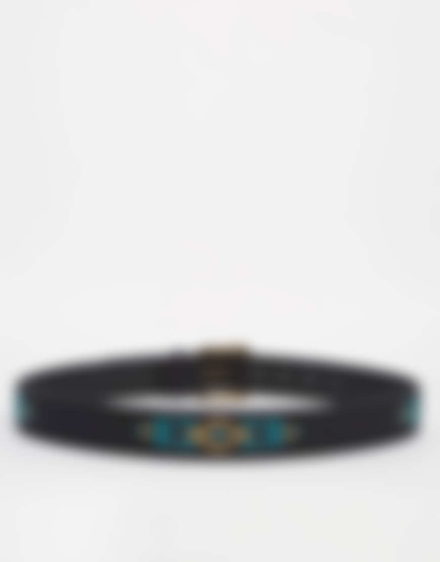 Glamorous Black Belt with Embroidery - Image 2